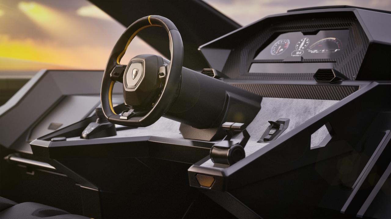 Yacht visualization interior cockpit of Lamborghini yacht by yacht rendering service