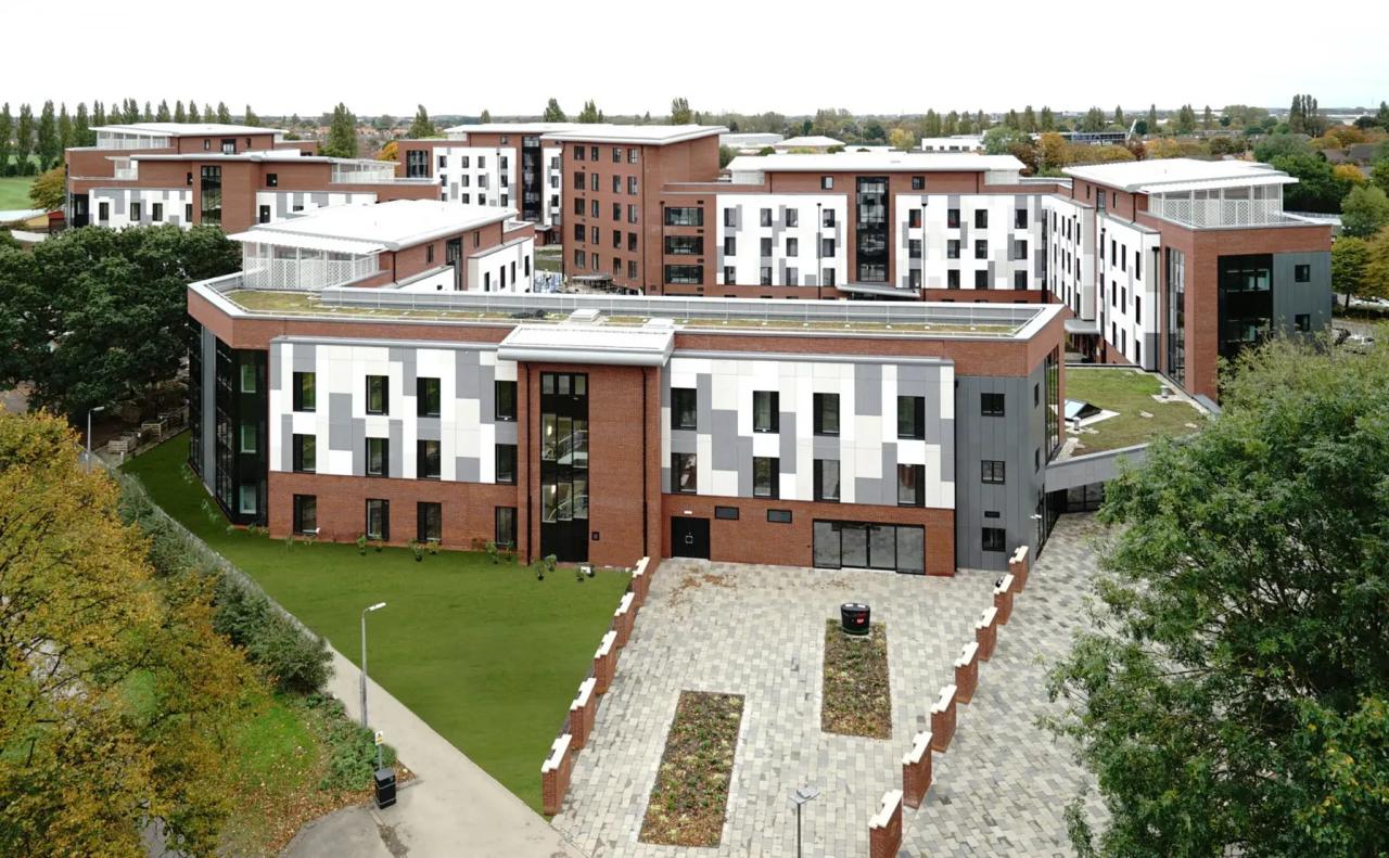 Residential complex CGI by architectural visualization companies in the UK for real estate development