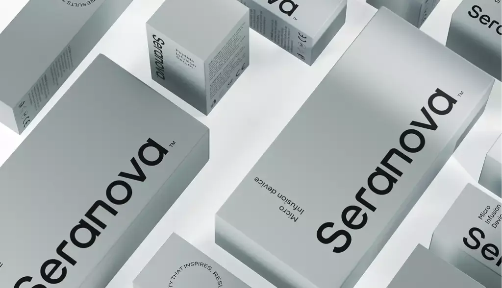Packaging design cosmetics minimalist skincare product boxes arranged in geometric layout