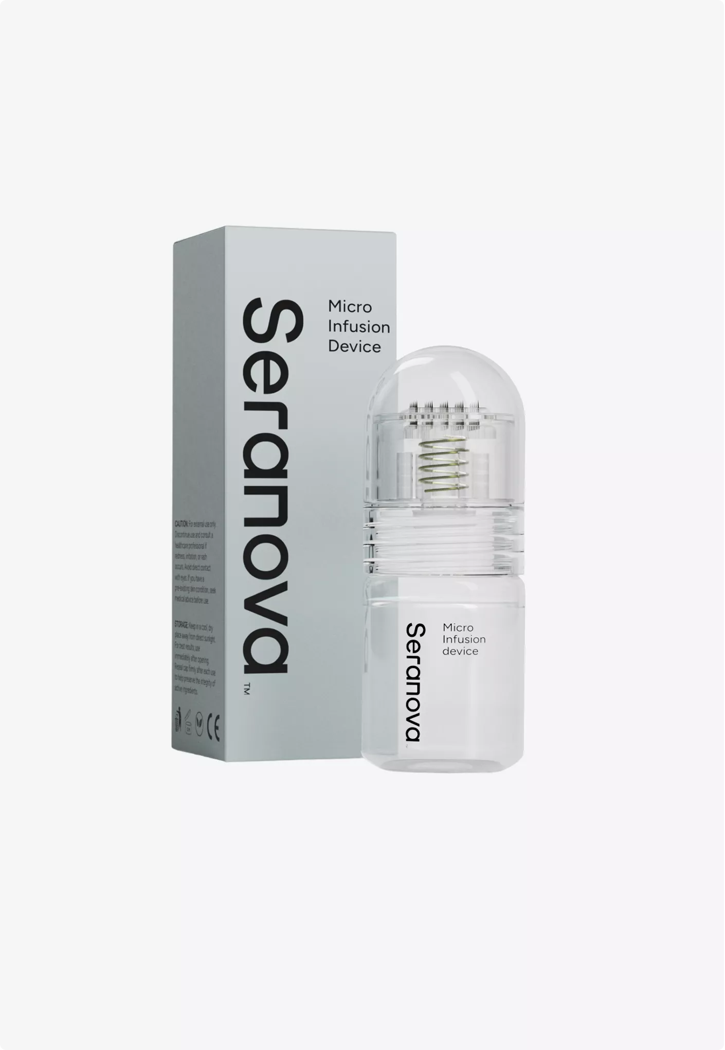 Seranova micro infusion device packaging render for 3D Product Modeling Portfolio
