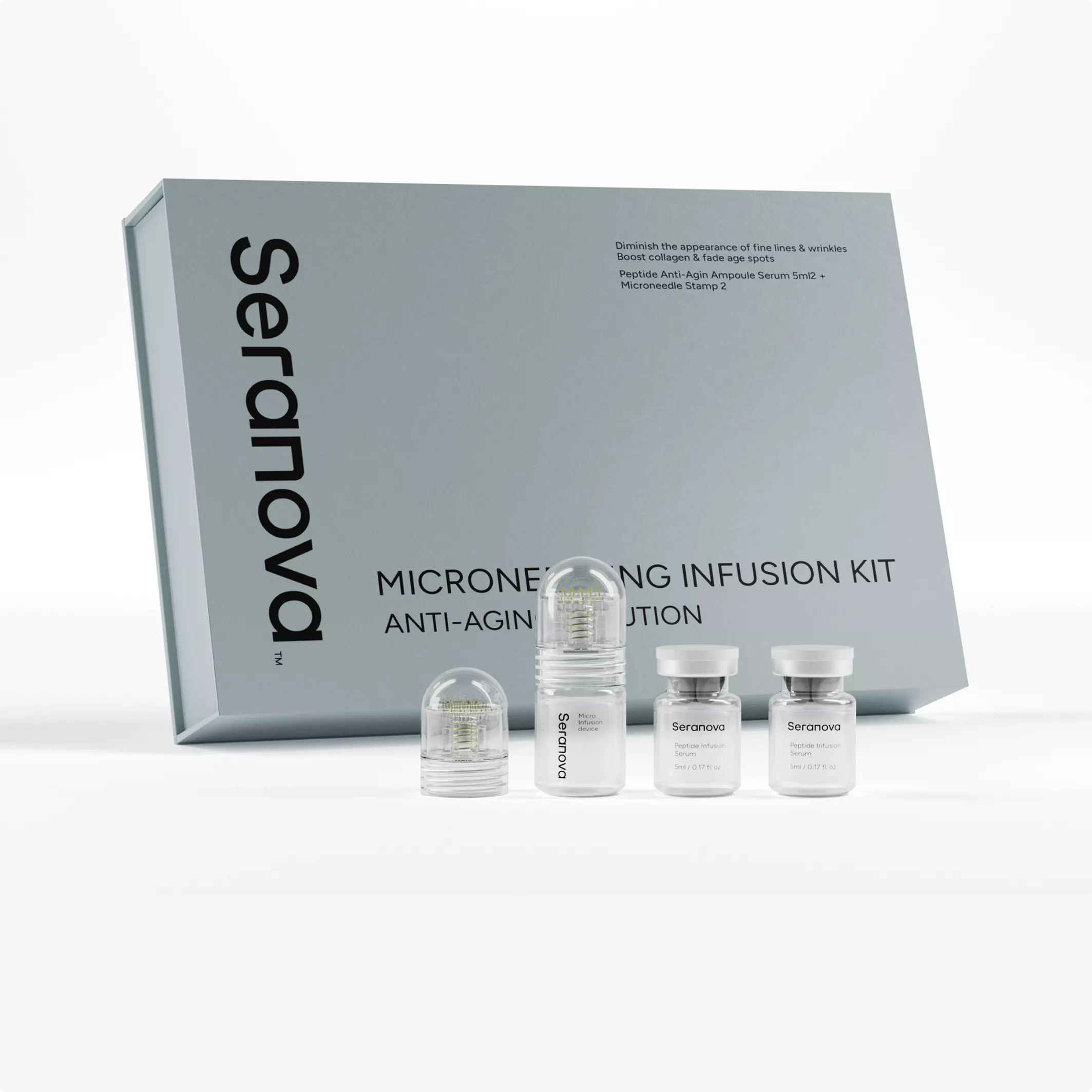 Skincare infusion kit packaging render for 3D Product Modeling Portfolio