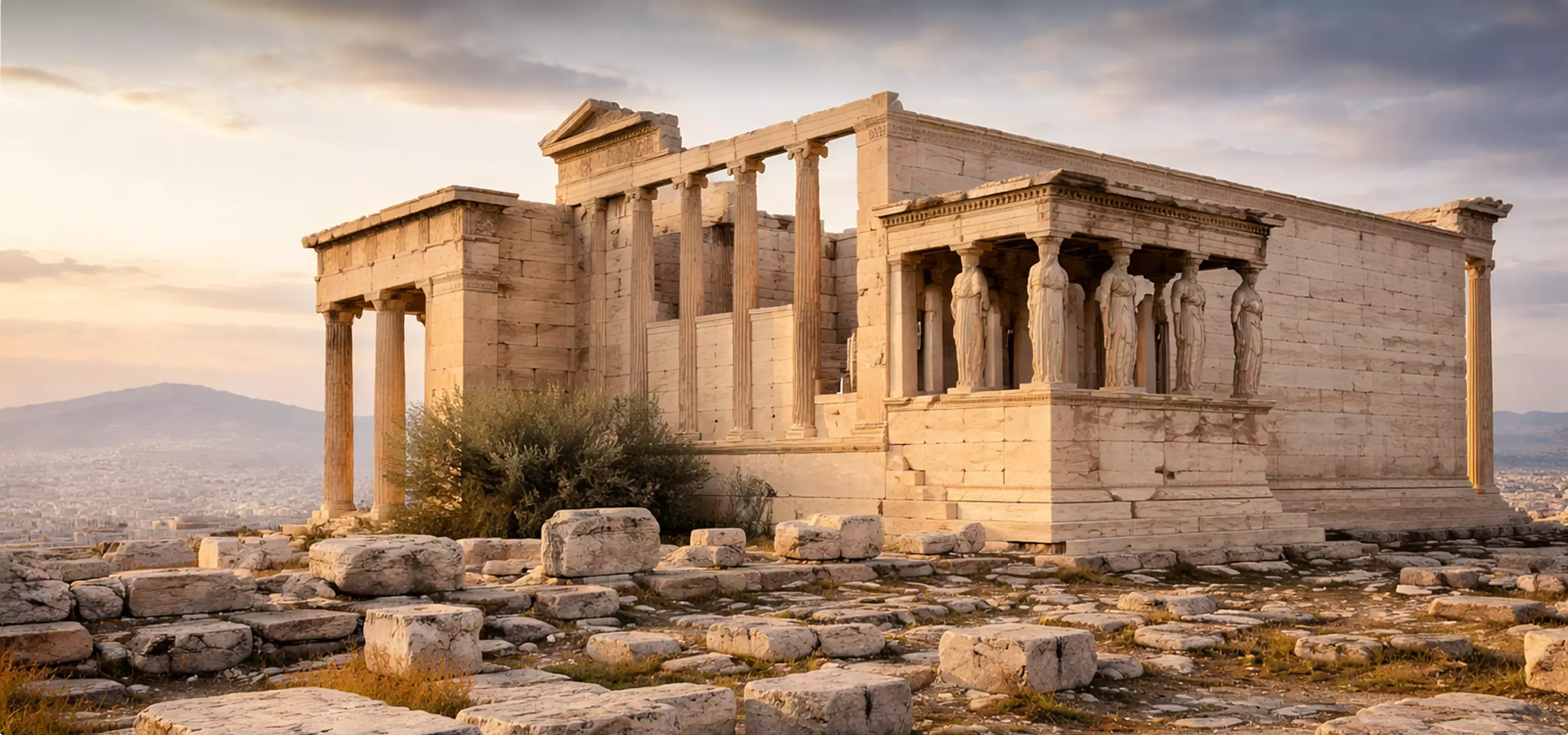 The Erechtheion on the Acropolis as an example of classical Greek architecture