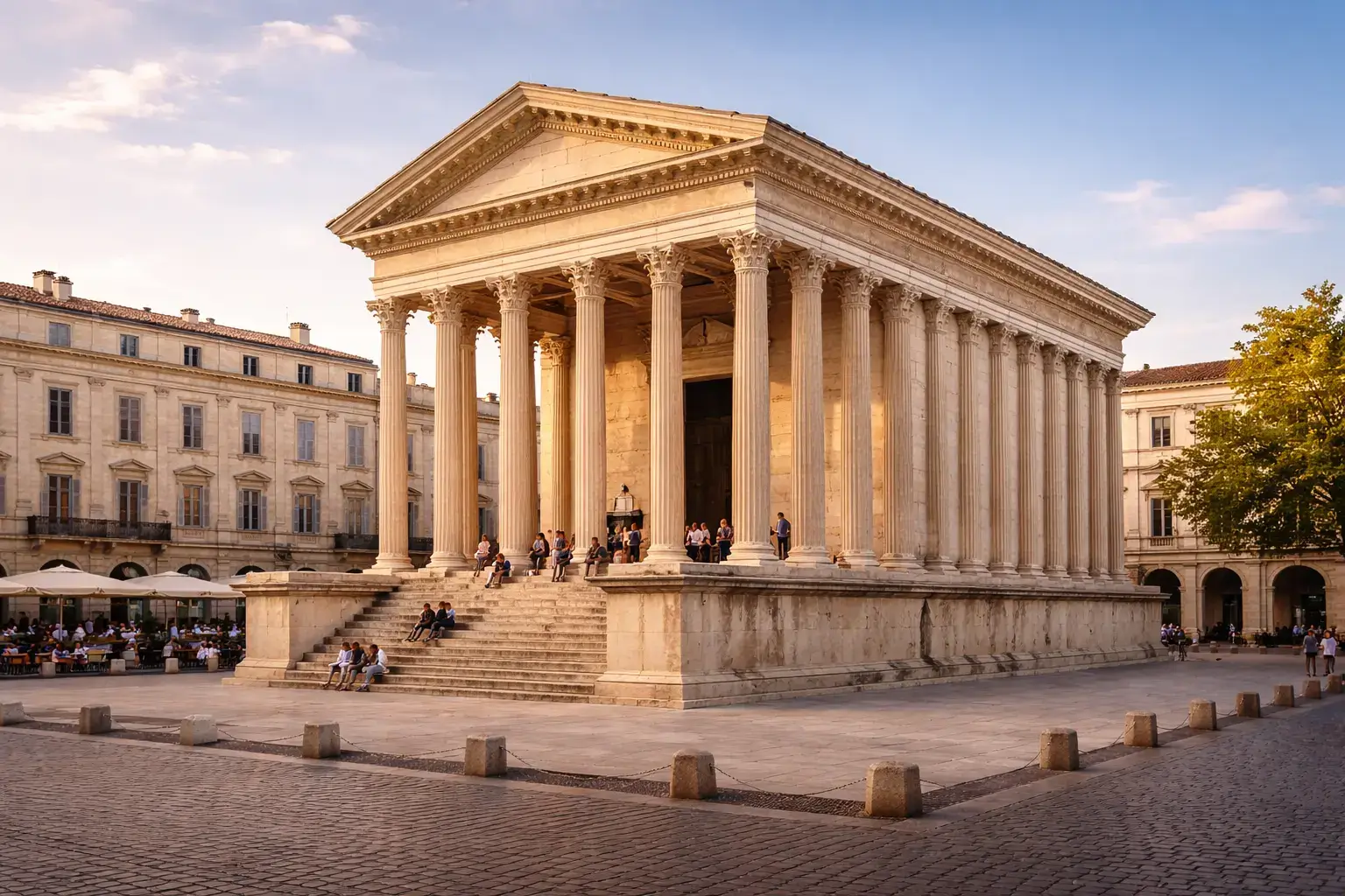 Maison Carrée in Nîmes as a famous example of classical architecture