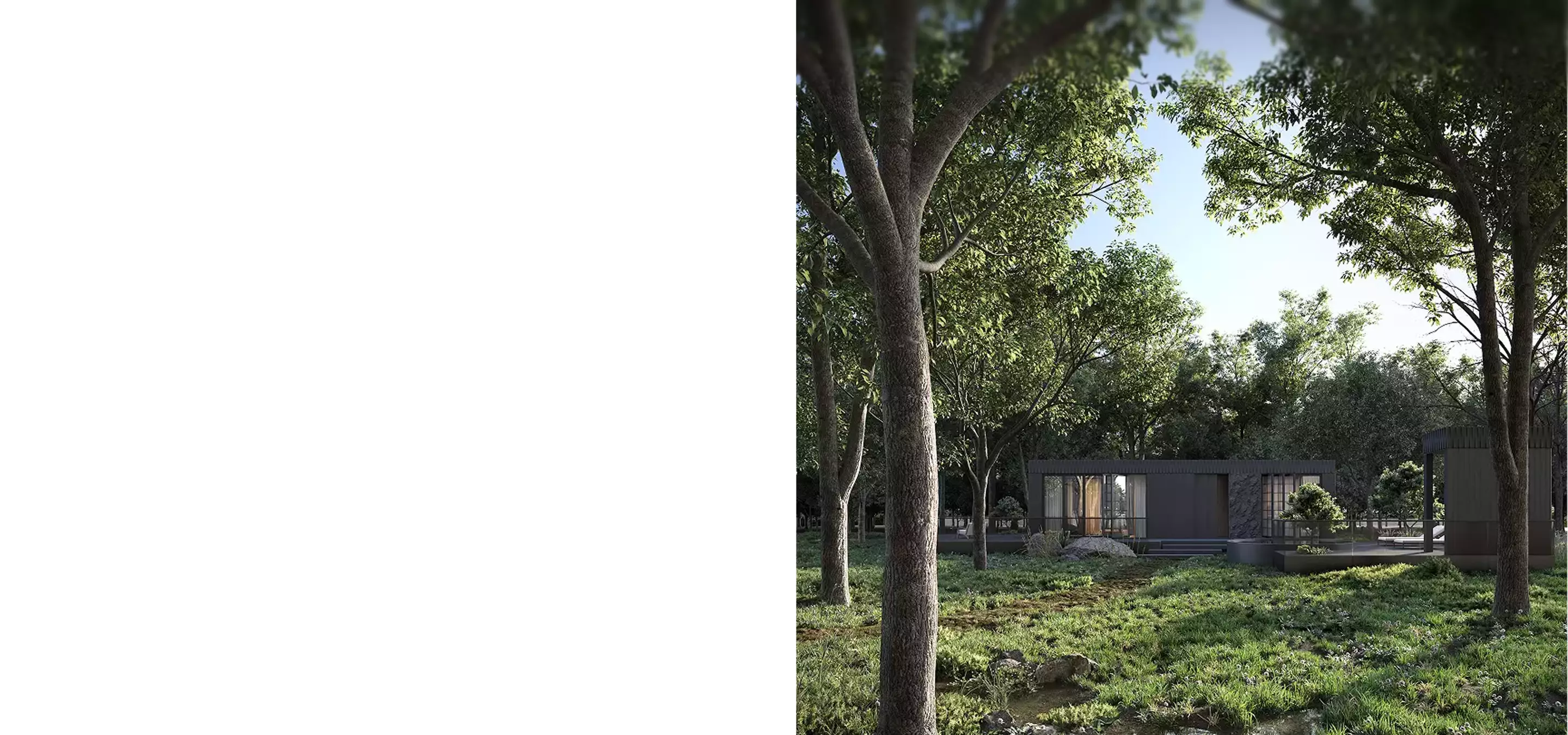 modular house in a wooded landscape used as a cover image for a cost breakdown guide