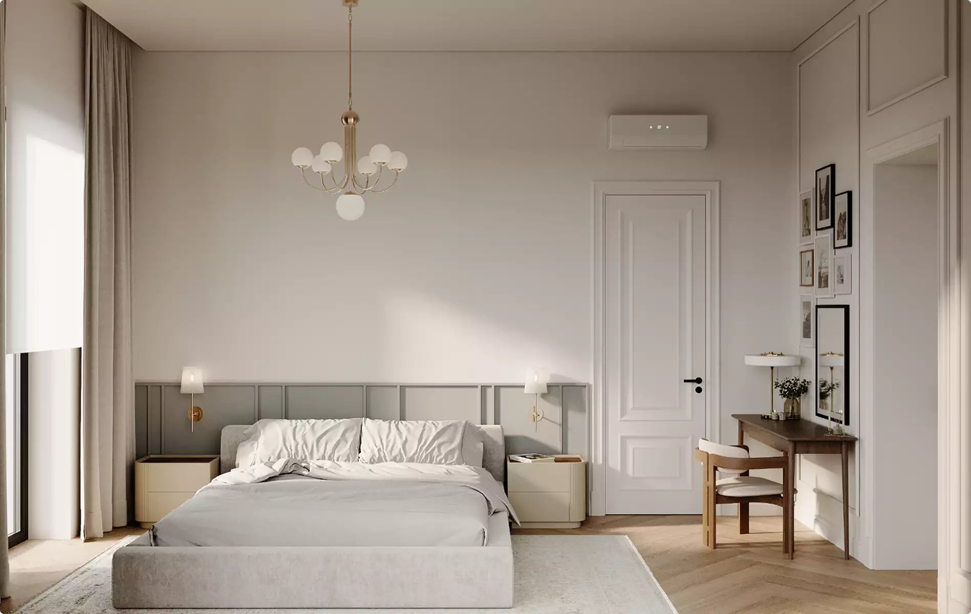 virtual staging bedroom interior for real estate listing photo example