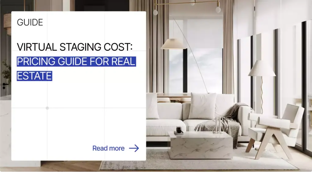 virtual staging cost pricing guide for real estate listing example