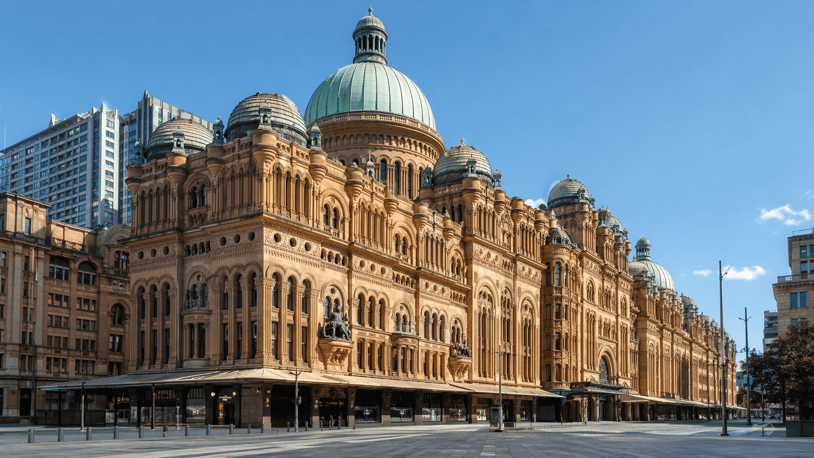 Victorian Architecture: A Complete Guide to Its History and Styles Sydney shopping arcade with domes, arched windows, and decorative Victorian details