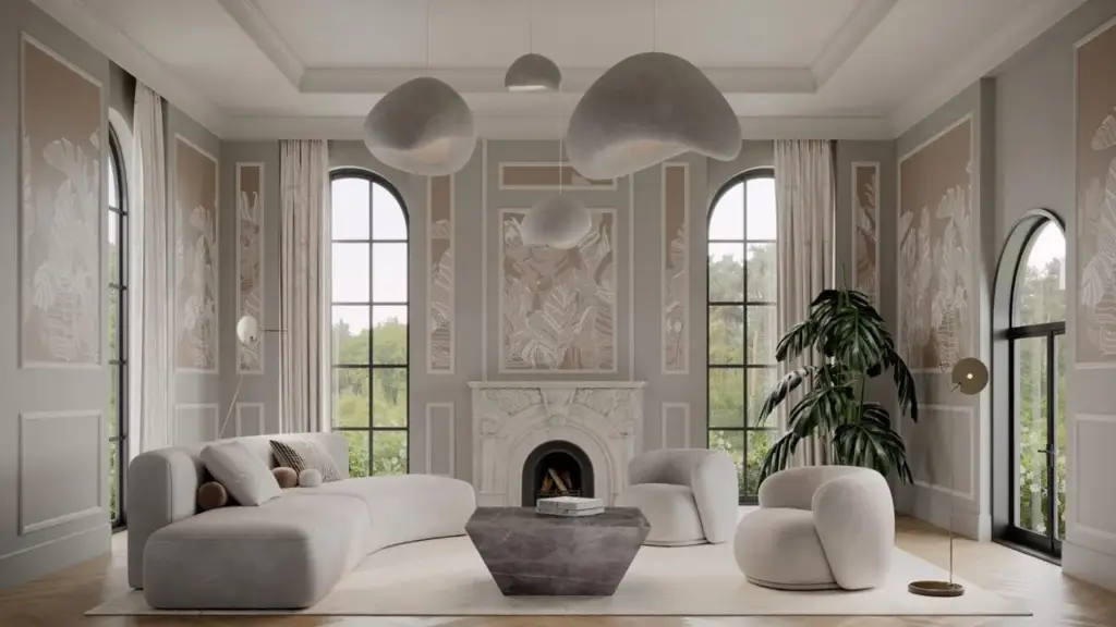 Elegant interior created by 3D product design companies using advanced 3D modeling services