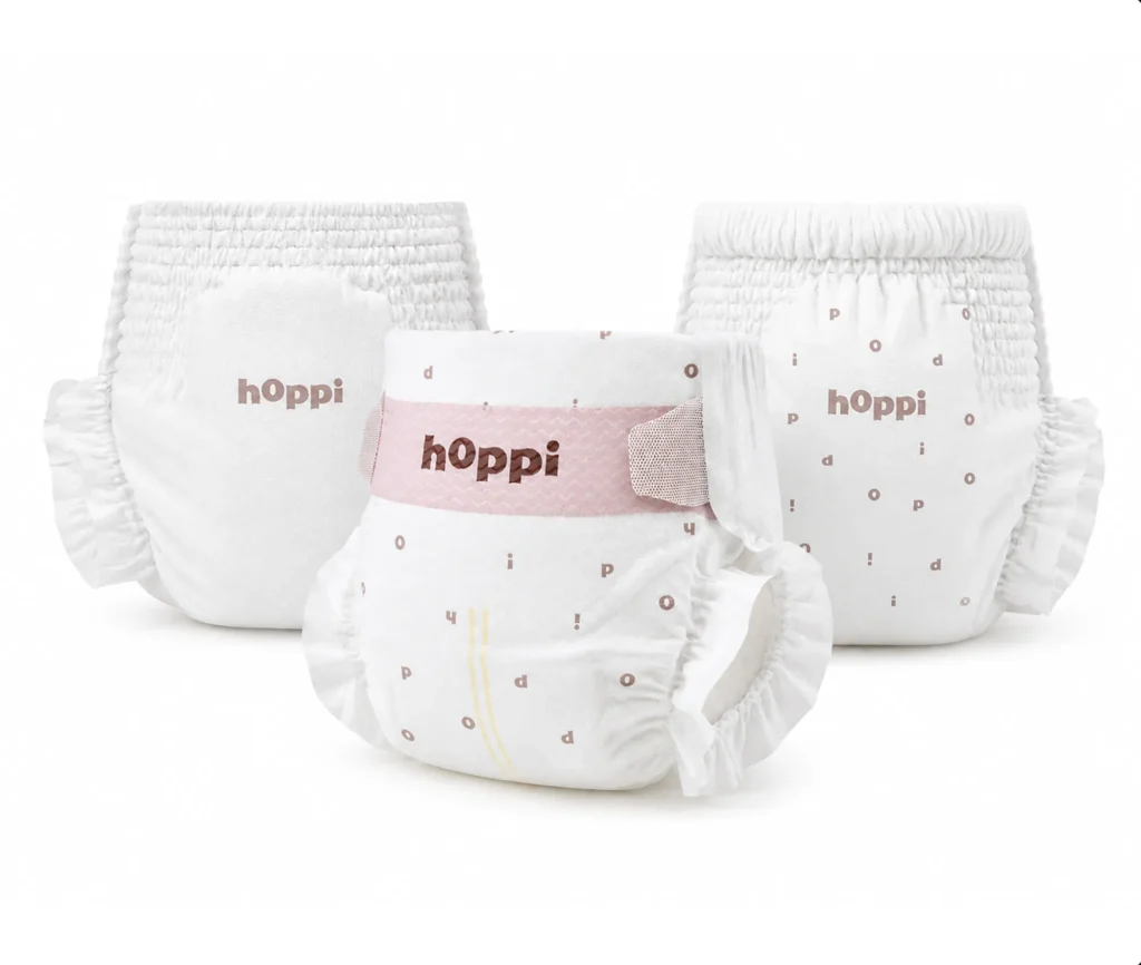 What Is Product Animation? A Complete Guide for Brands Three product renders of a diaper pack shown front and back — the kind of 3D asset reused in product animation.