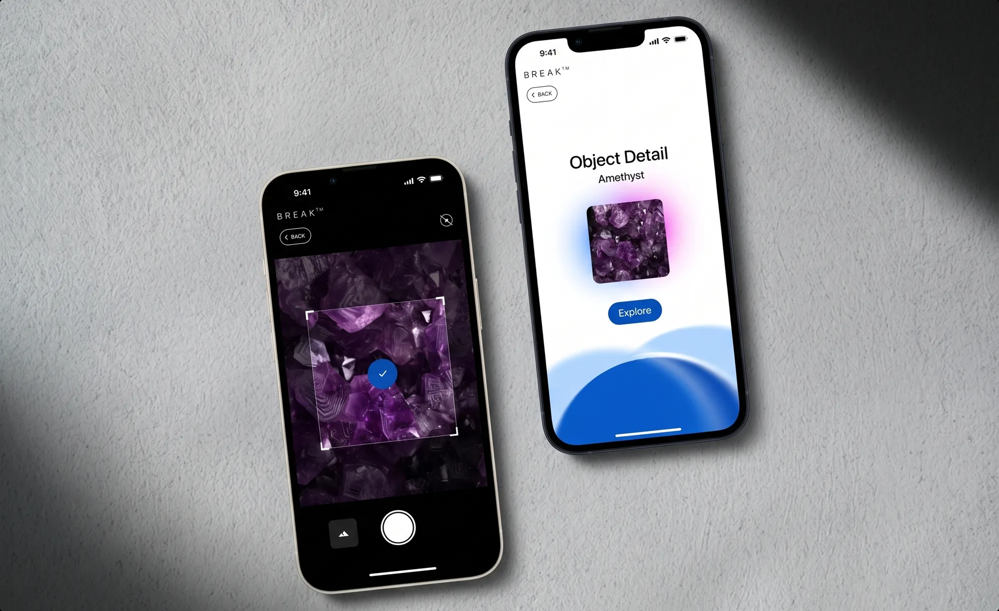 Mobile app gallery screen design