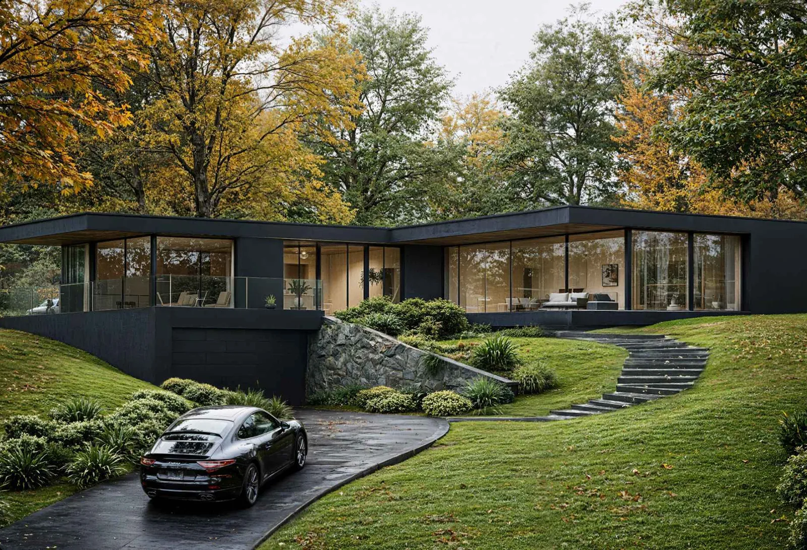 360° panorama render embedded for a real estate property listing